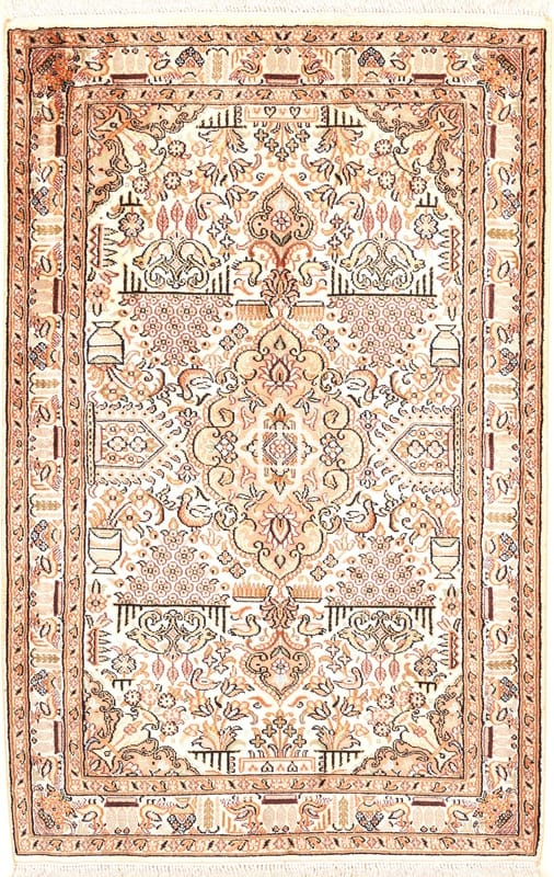 Kahmir Silk Carpet 125x81 - Image 1