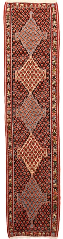 Kelim Seneh Teppich 336x78 - Image 1
