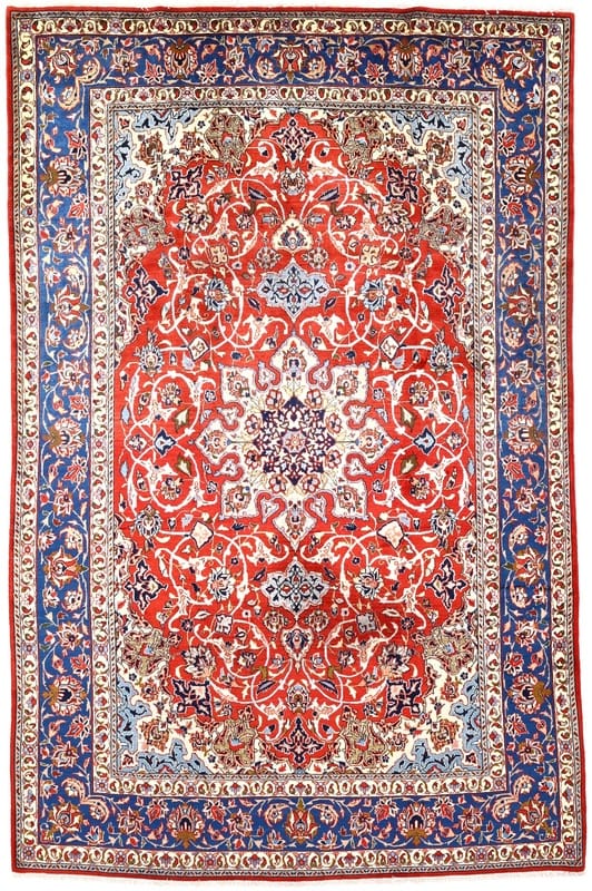 Vintage Isfehan Carpet 318x200 - Image 1