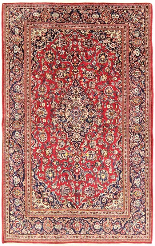 Antike Keshan Teppich 214x131 - Image 1