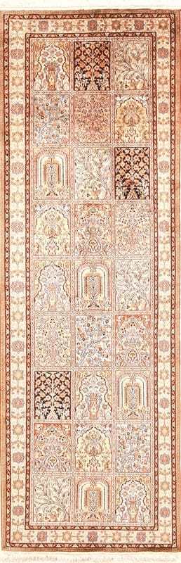 Kahmir Seide Teppich 241x82 - Image 1