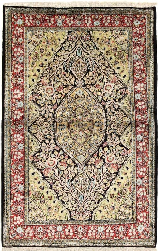 Ghom Silk Carpet 164x107 - Image 1