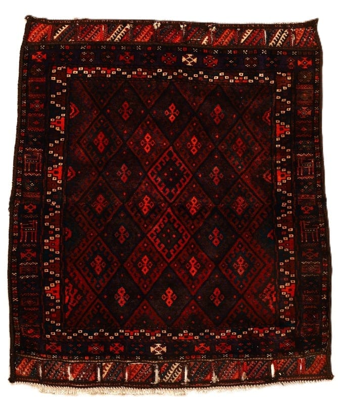Antique Kurdi  Carpet 105x102 - Image 1