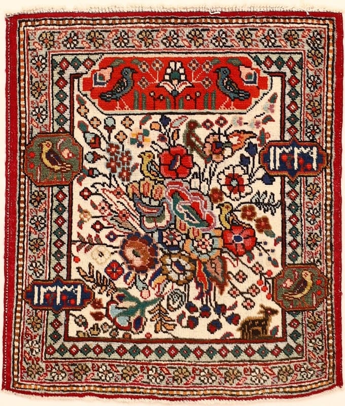 Antike  Tabriz Teppich  65x56 - Image 1
