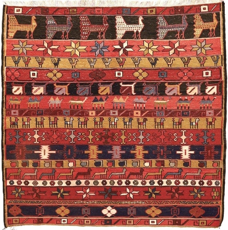 Kilim Carpet 117x115 - Image 1