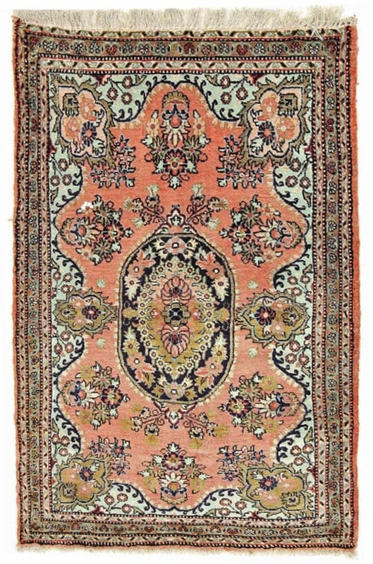 Ghom Seide Teppich 86x56 - Image 1