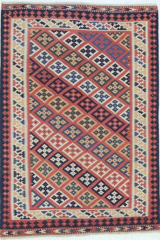 Kelim Fars Carpet 223x153 - Image 1