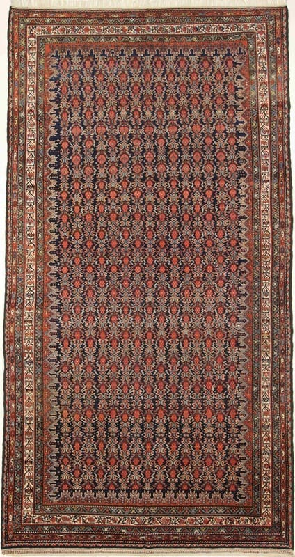 Malayer Antik Teppich 384x200 - Image 1