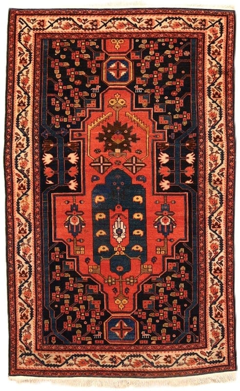 Antique Malayer Carpet 201x126 - Image 1