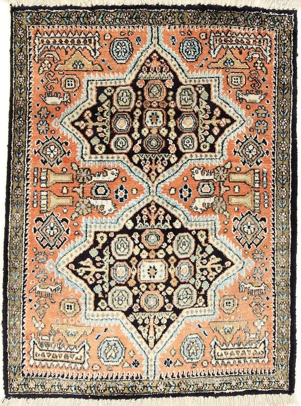 Ghom Seide Teppich 80x60 - Image 1