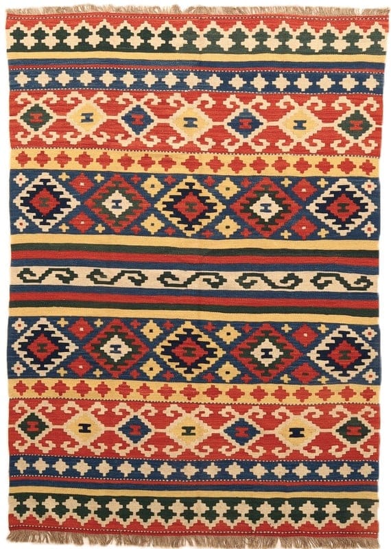 Kelim  Fars Teppich  239x169 - Image 1