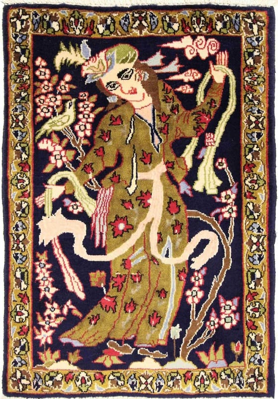 Ghom Teppich 80x57 - Image 1