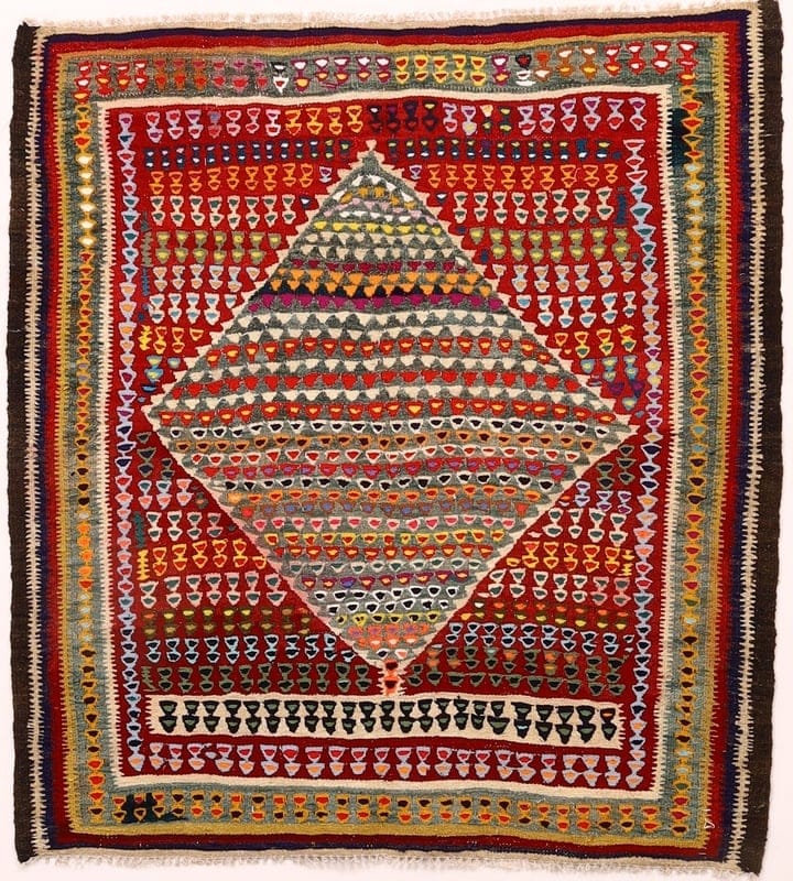 Kelim Teppich 126x115 - Image 1