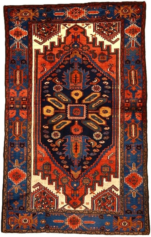 Antique Zanjan Carpet 206x129 - Image 1