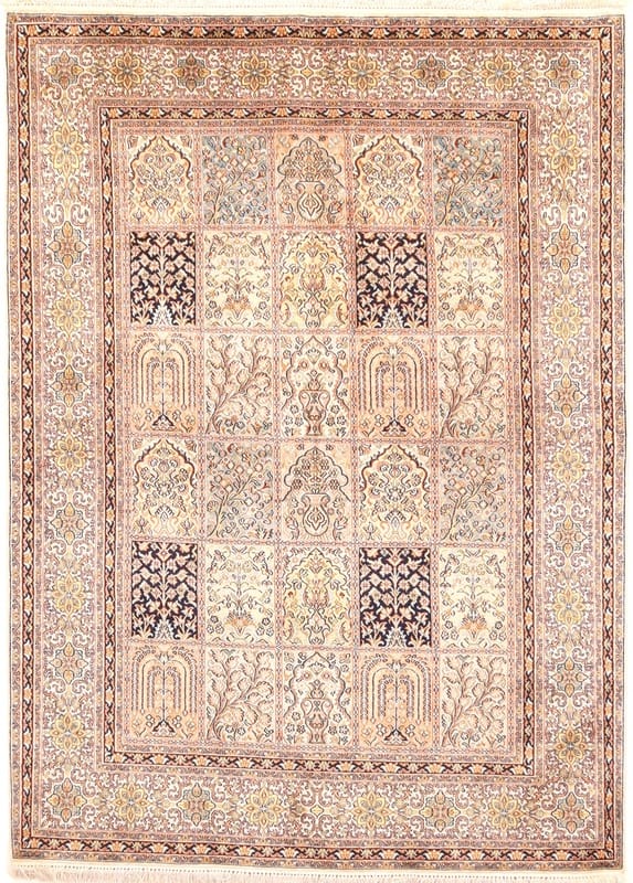 Kashmir SILK Carpet 217x157 - Image 1