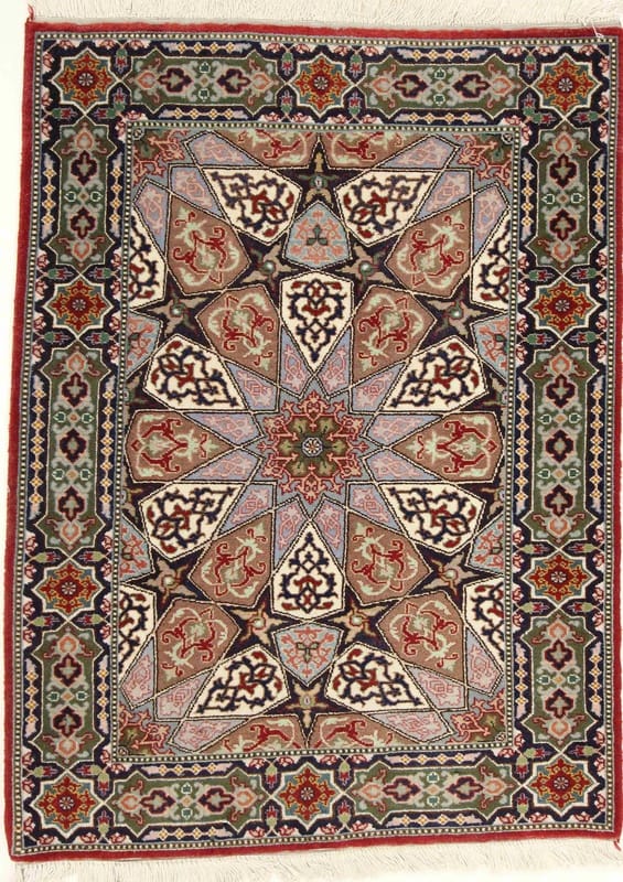 Tabriz 50 Raj Teppich 91x66 - Image 1