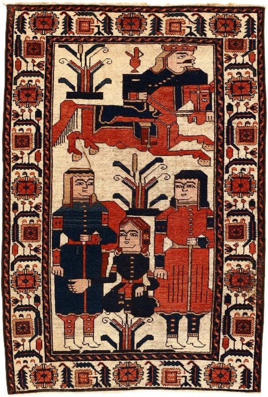 Antike Bakhtiar Teppich 152x100 - Image 1