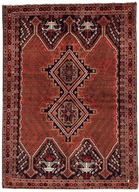 Afshar Carpet  202x147 - Image 1