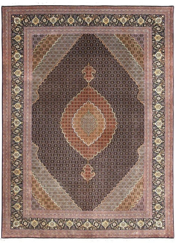 Tabriz 50Raj Carpet 345x255 - Image 1