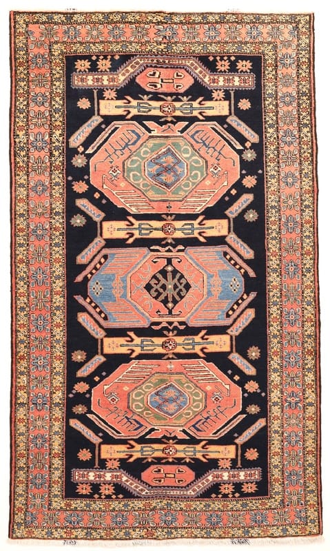 Ardabil  Antike Teppich mit geometrischem Muster 282x163 - Image 1