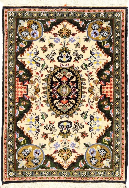 Qom Carpet  86x62 - Image 1