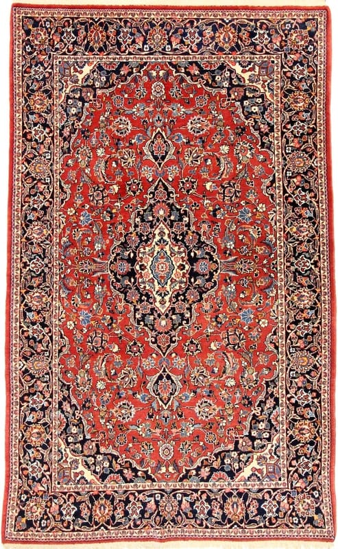 Antike Kashan Teppich 192x138 - Image 1