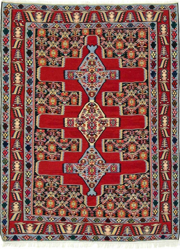 Kelim Senneh Teppich 168x125 - Image 1
