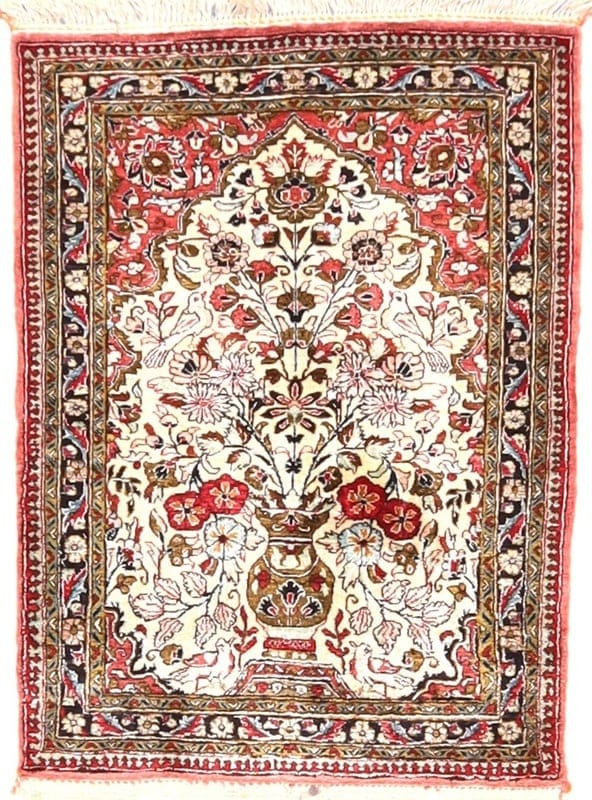 Ghom Seide Teppich  95x60 - Image 1