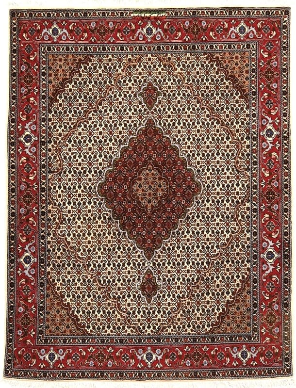 Tabriz 40 Raj Mashahdi Akbar  Carpet  201x152 - Image 1