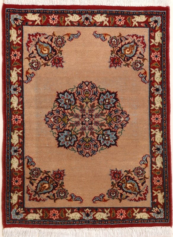 Vintage Isfehan Carpet 84x64 - Image 1