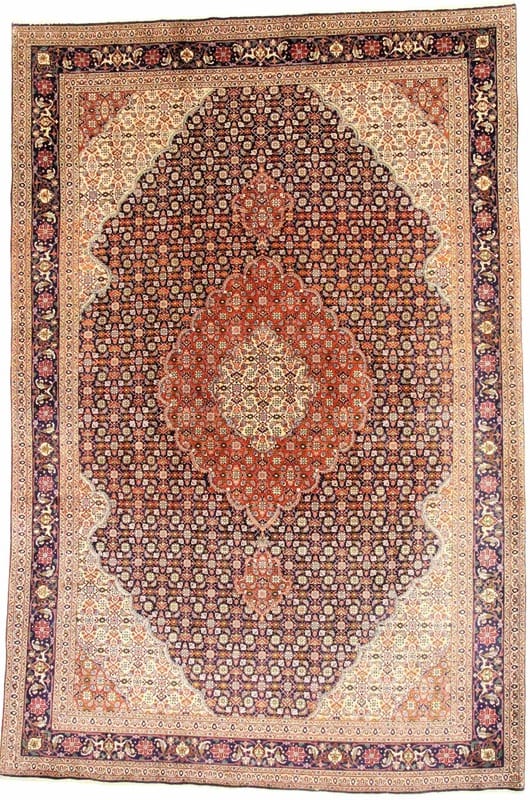 Tabriz Mahi 40 Raj Antique Carpet 290x196 - Image 1