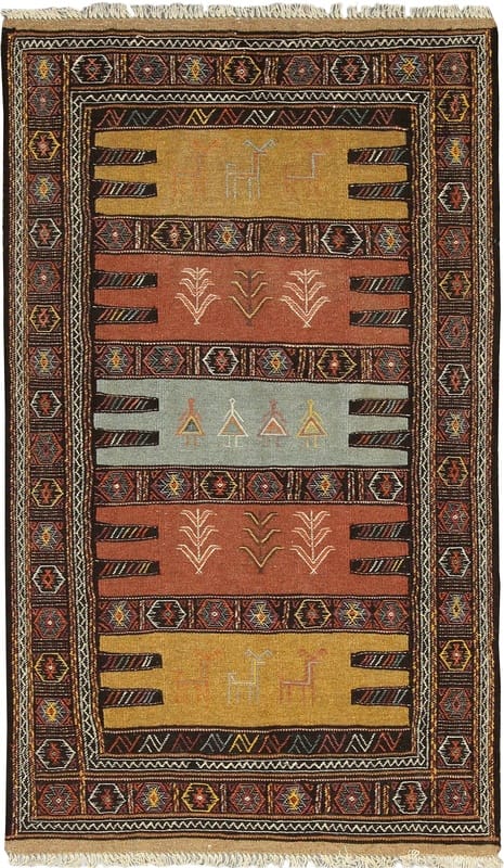 Kelim Carpet 183x106 - Image 1