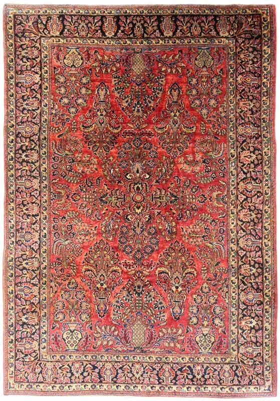 American Sarough Antik Teppich 275x191 - Image 1