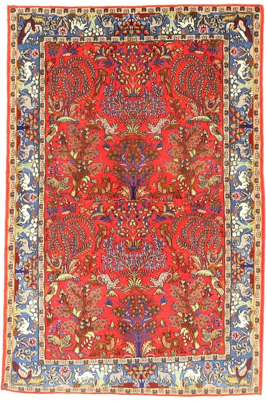Qom Carpet  204x136 - Image 1