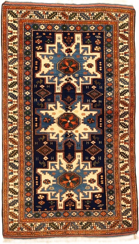 Antike  Kazak Teppich 198x115 - Image 1