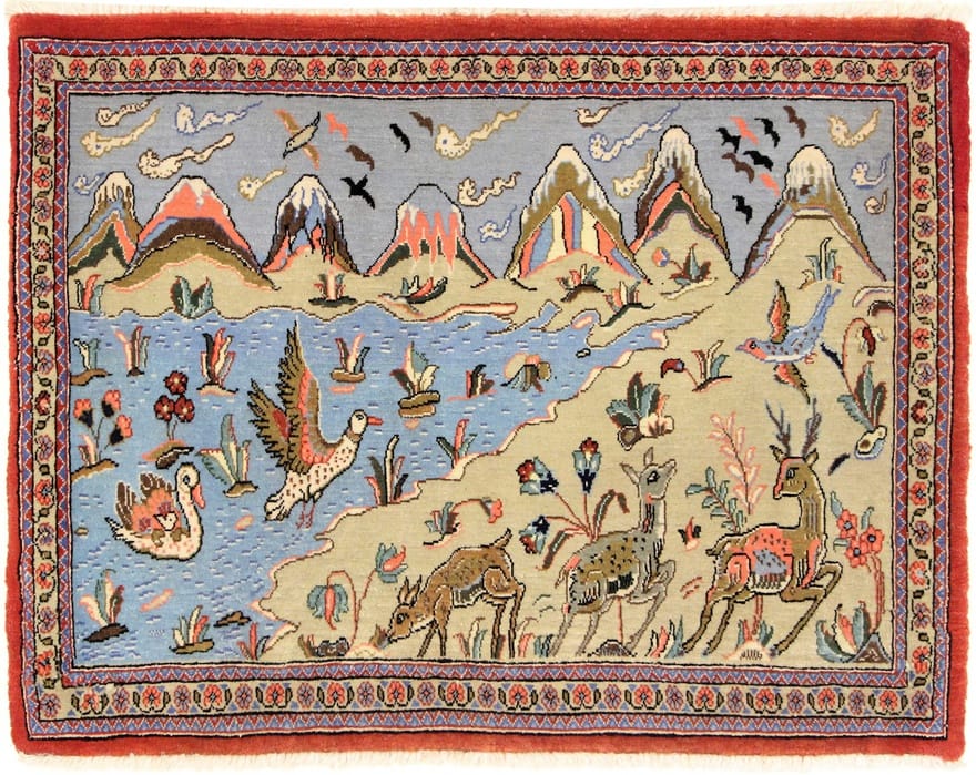 Ghom Teppich 88x70 - Image 1