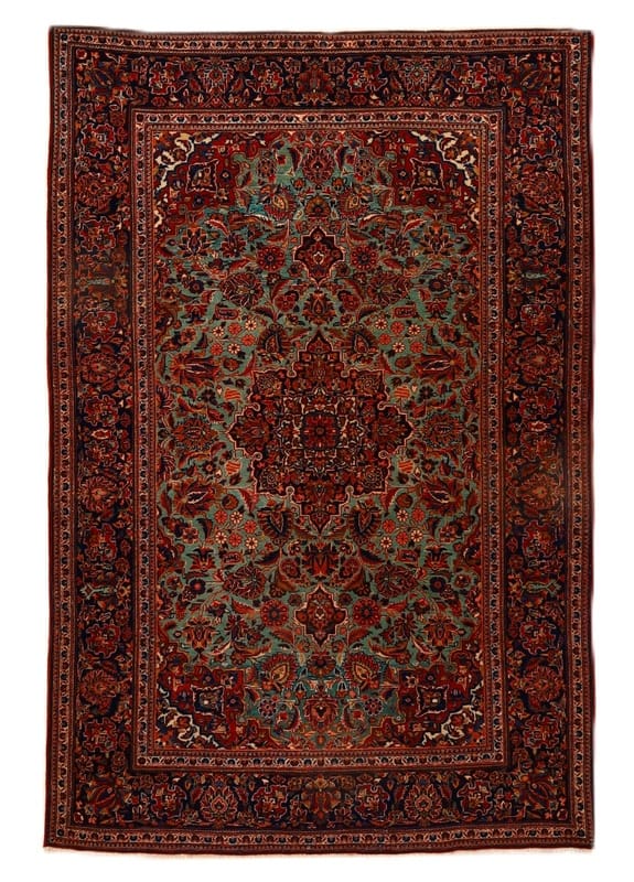 Keshan Antique Carpet 196x130 - Image 1