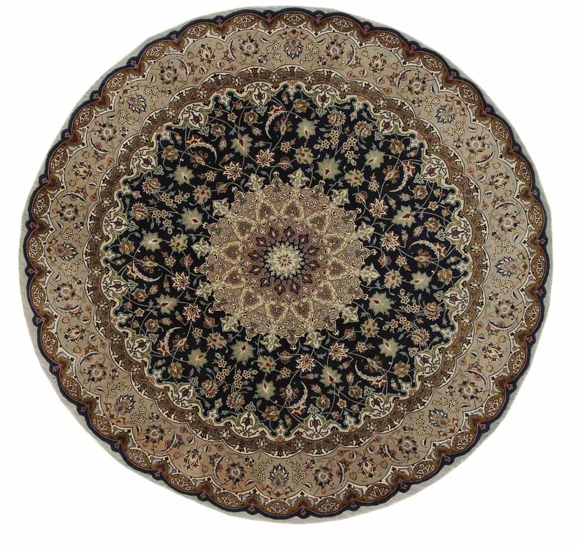 Tabriz 50 Raj  Carpet 202x196 - Image 1