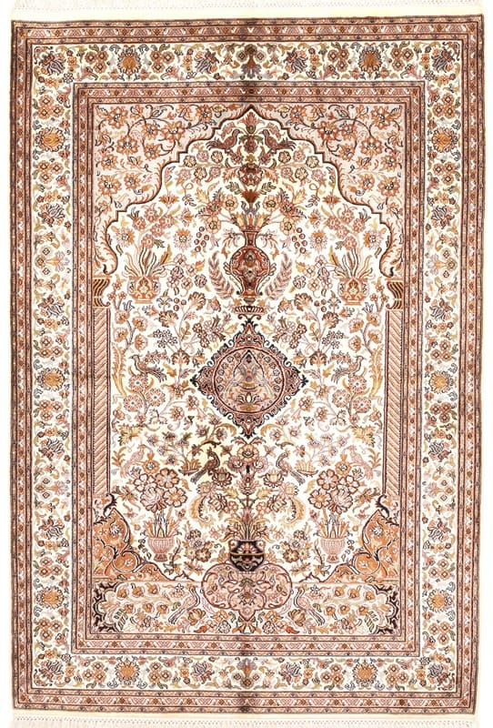 Kahmir Silk Carpet 186x125 - Image 1
