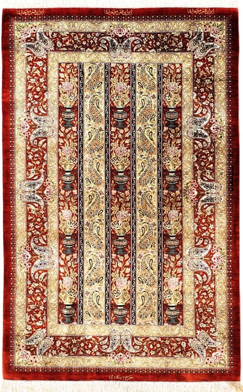 Qum Silk Carpet 125x80 - Image 1