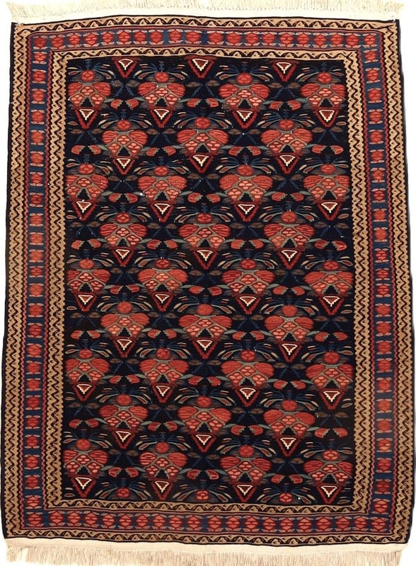 Kilim Senneh Carpet  160x120 - Image 1