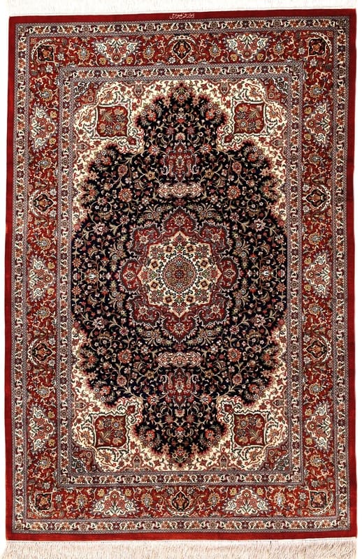 Ghom Seide Teppich 154x102 - Image 1