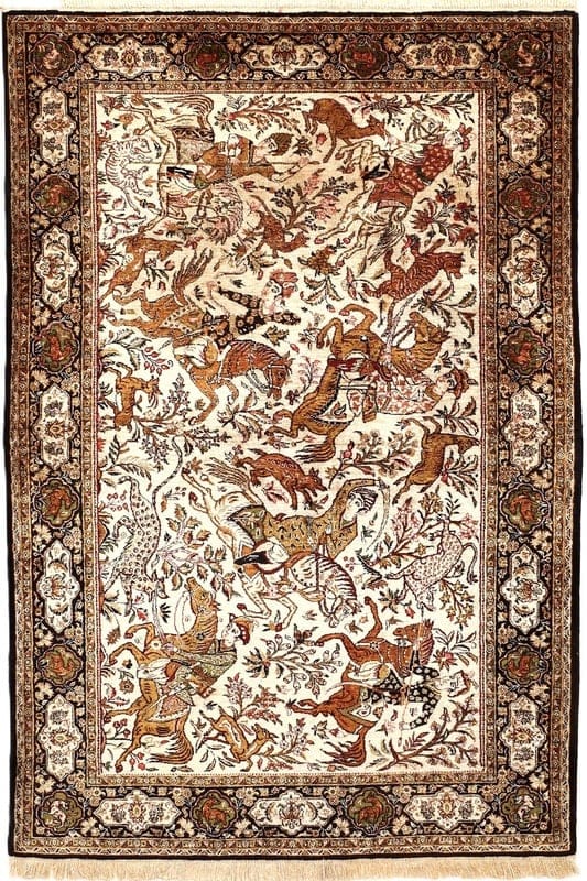Qum Silk Carpet 160x106 - Image 1