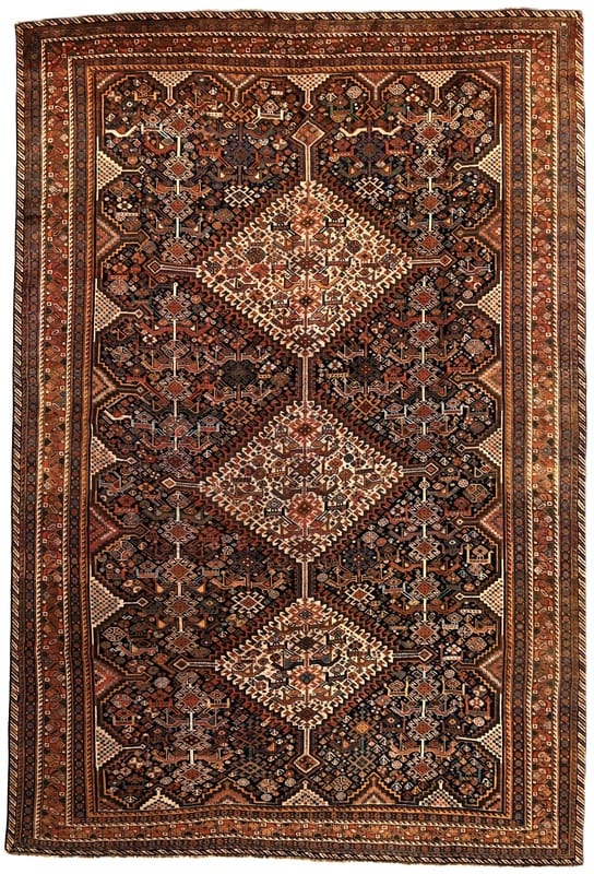 Antik  Ghashghai  Teppich 287x195 - Image 1