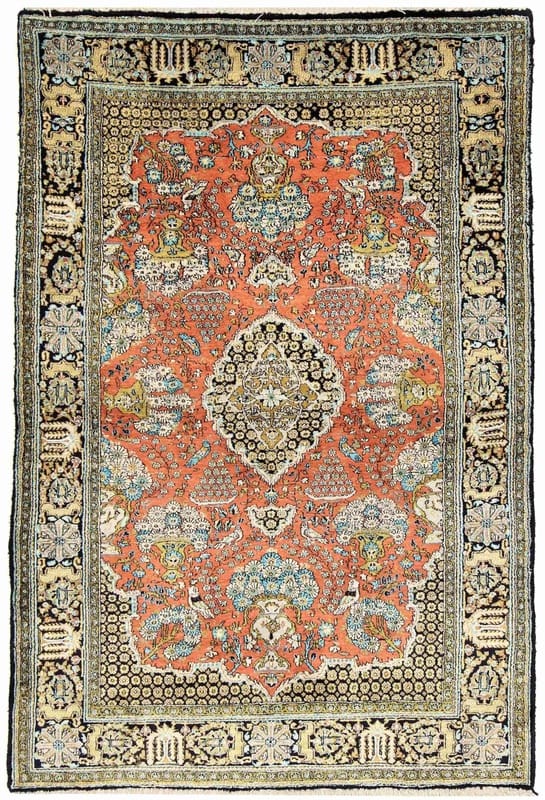 Ghom Silk Carpet 160x110 - Image 1