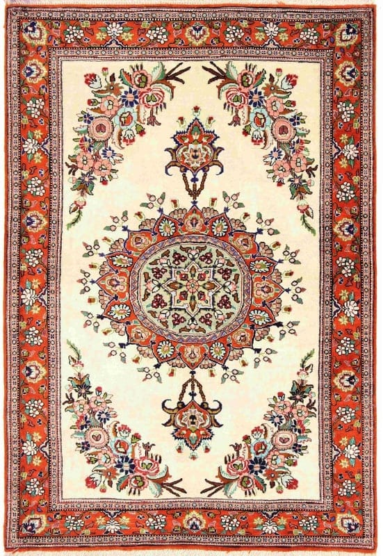Ghom Seide Teppich 120x79 - Image 1