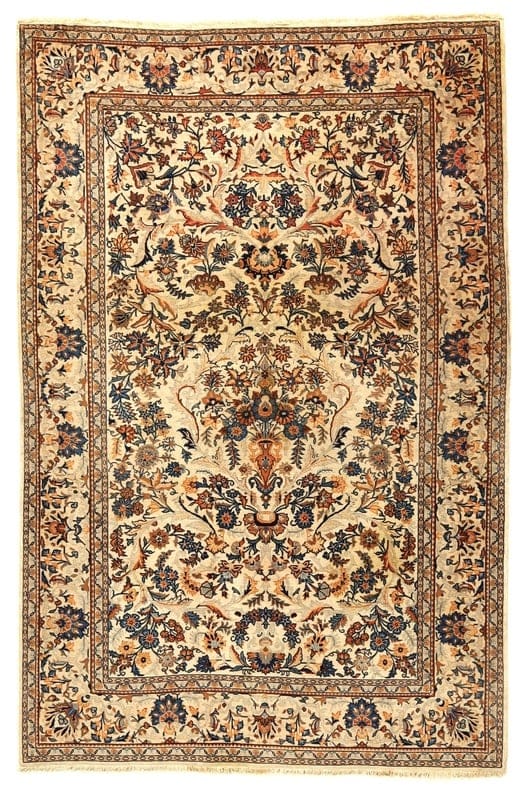 Keshan Antike Teppich 207x132 - Image 1