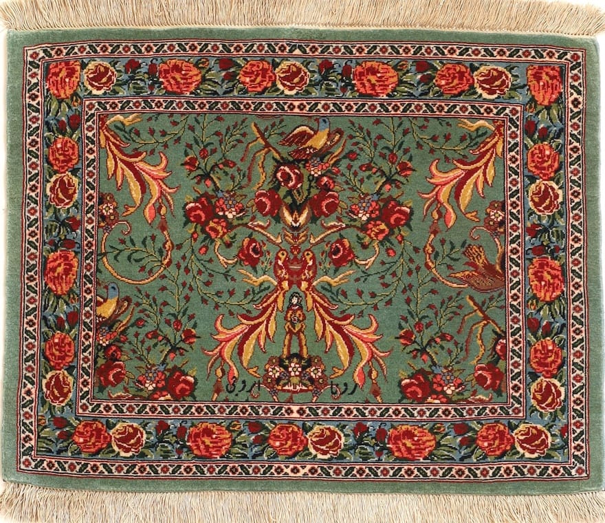 Senneh Oroje Teppich 78x58 - Image 1