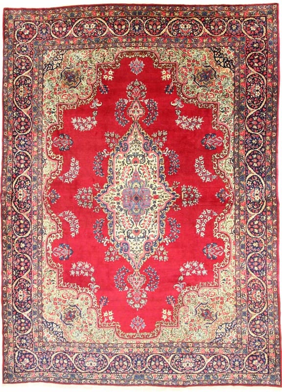 Yazd Antike Teppich 367x267 - Image 1