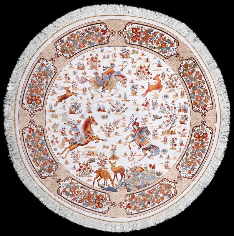 Ghom Dahlia Teppich  160x160 - Image 1